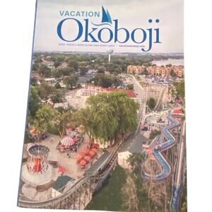 Okoboji 2022 Visitor Guide Vacation Foldout Map Iowa Great Lakes Region Trip